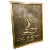 Brass Address Plaque with engraving BAP86